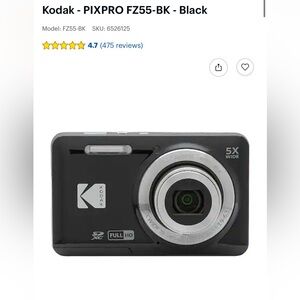 Kodak PIXPRO FZ55 Digital Camera - Black